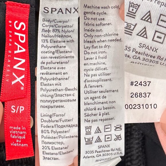 Spanx Ready to Wow Faux Leather Leggings in Black Style # 2437 Women’s Size S - Picture 5 of 17